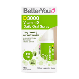 Alcohol Ninja BetterYou D3000 Vitamin D Daily Oral Spray 15ml BZ001