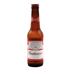 Alcohol Ninja Budweiser Lager Beer Bottle 300ml BU002