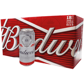 Alcohol Ninja Budweiser Lager Beer Box 18 x 440ml BU001-2