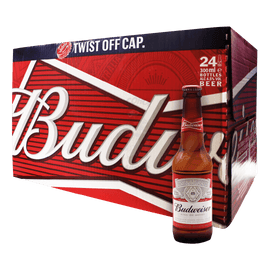 Alcohol Ninja Budweiser Lager Beer Box 24 x 300ml BU002-1
