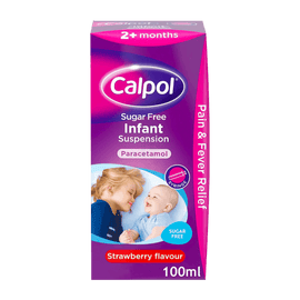 Alcohol Ninja Calpol Sugar Free Infant Suspension Strawberry 100ml AZ001