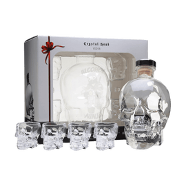Alcohol Ninja Crystal Head Vodka Gift Pack with Four Shot Glasses 700ml CY001