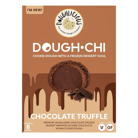 Alcohol Ninja Doughlicious Chocolate Truffle Dough Chi Vegan Ice Cream Pack 6 x 34g YG001-1