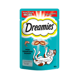 Alcohol Ninja Dreamies Salmon Cat Treats 60g AM003