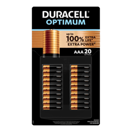 Alcohol Ninja Duracell Optimum AAA Alkaline Batteries Pack of 20 FD002-1