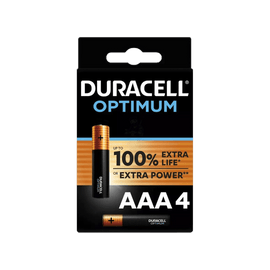 Alcohol Ninja Duracell Optimum AAA Alkaline Batteries Pack of 4 FD002