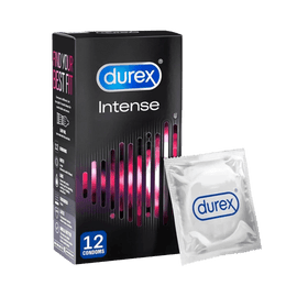 Alcohol Ninja Durex Intense Ribbed & Dotted Condoms Pack of 12 DU023-1