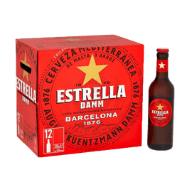 Alcohol Ninja Estrella Damm Beer Box 12 x 330ml ED001-1