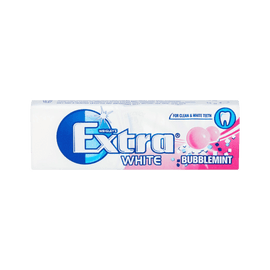 Alcohol Ninja Extra White Bubblemint Chewing Gum 10 Pieces EX002