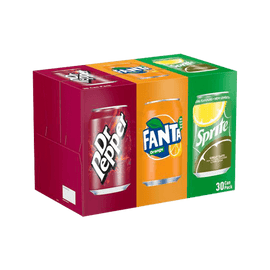 Alcohol Ninja Fanta, Sprite & Dr Pepper Box 30 x 330ml YW001