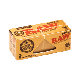 Alcohol Ninja RAW King Size Classic Natural Unrefined Rolling Papers 3 Meters QY002