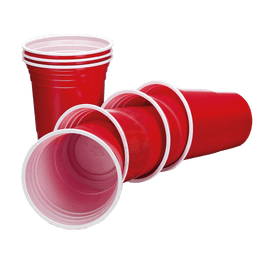 Alcohol Ninja Re Usable Large Plastic Cups 18oz Pack of 15 PE002