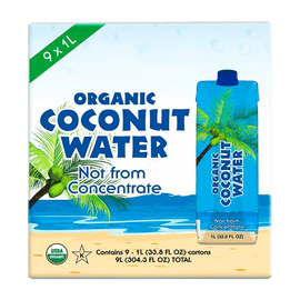 Organic Coconut Water  9 x 1L - www.alcohol.ninja