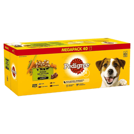 Pedigree Mixed Selection in Gravy with Vegetables Megapack 40 Pouches - www.alcohol.ninja