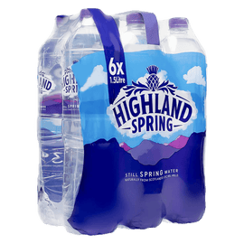 Highland Spring Still Spring Water 6 x 1.5L - www.alcohol.ninja