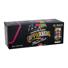 Kopparberg Premium Cider Mixed Fruit 10x330ml - www.alcohol.ninja