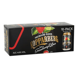 Kopparberg Premium Cider Strawberry & Lime 10x330ml - www.alcohol.ninja