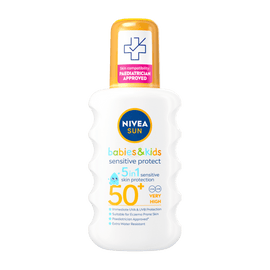 Nivea Sun Kids Protect & Sensitive Spray SPF50+ 200ml - www.alcohol.ninja