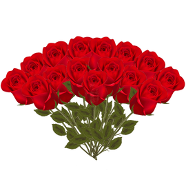 Luxury Red Roses (15 flowers) - www.alcohol.ninja