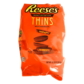 Reese's Peanut Butter Cups Thins Milk Chocolate Pack of 50 - www.alcohol.ninja