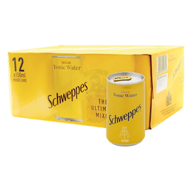 Schweppes Indian Tonic Water 12 x 150ml - www.alcohol.ninja