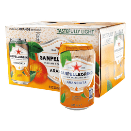 San Pellegrino Aranciata Orange 6 x 330ml - www.alcohol.ninja