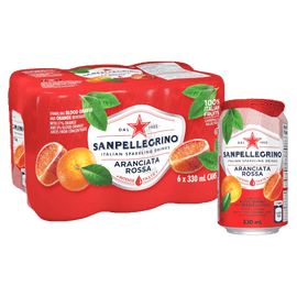 San Pellegrino Aranciata Rossa Blood Orange 6 x 330ml - www.alcohol.ninja