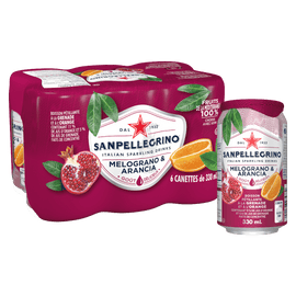 San Pellegrino Melograno & Arancia Pomegranate & Orange 6 x 330ml - www.alcohol.ninja