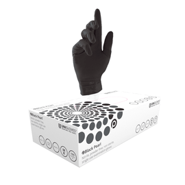 Unigloves Black Disposable Gloves Pack of 100 - www.alcohol.ninja