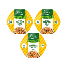 John West On The Go French Tuna Pasta Salad 3 x 220g - www.alcohol.ninja