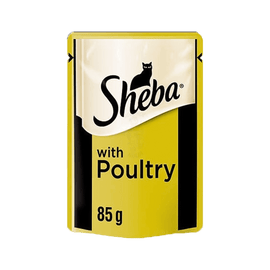 Sheba Poultry Fine Flakes in Jelly 85g - www.alcohol.ninja