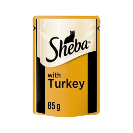 Sheba Turkey Fine Flakes in Jelly 85g - www.alcohol.ninja