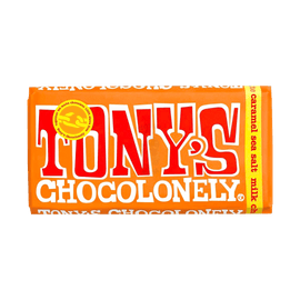 Tony's Chocolonely Milk Caramel Sea Salt 180g - www.alcohol.ninja